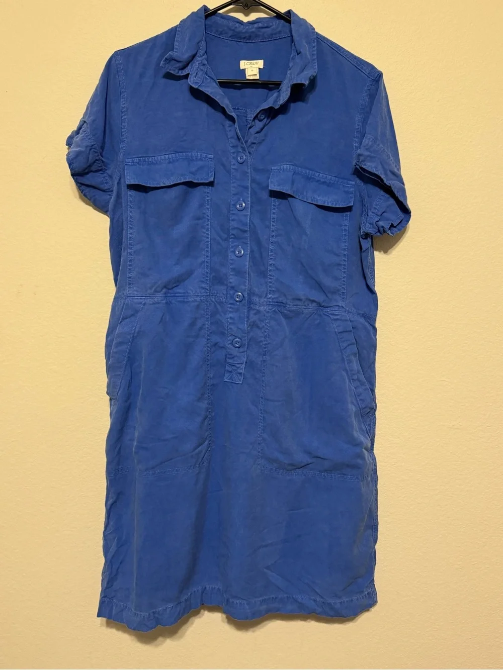 J. Crew Vibrant Blue Button-Up Shirt